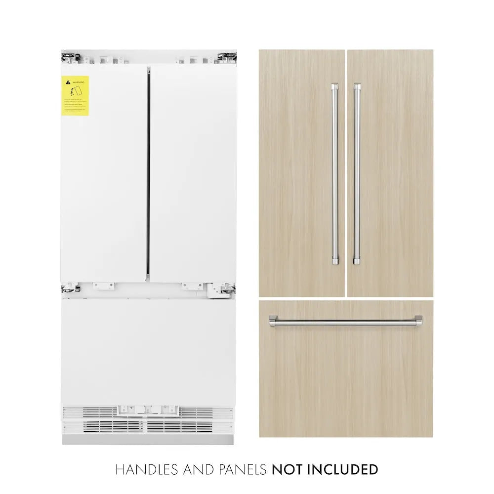 ZLINE 36-inch refrigerator, panel ready with bright white interior RBIV-36