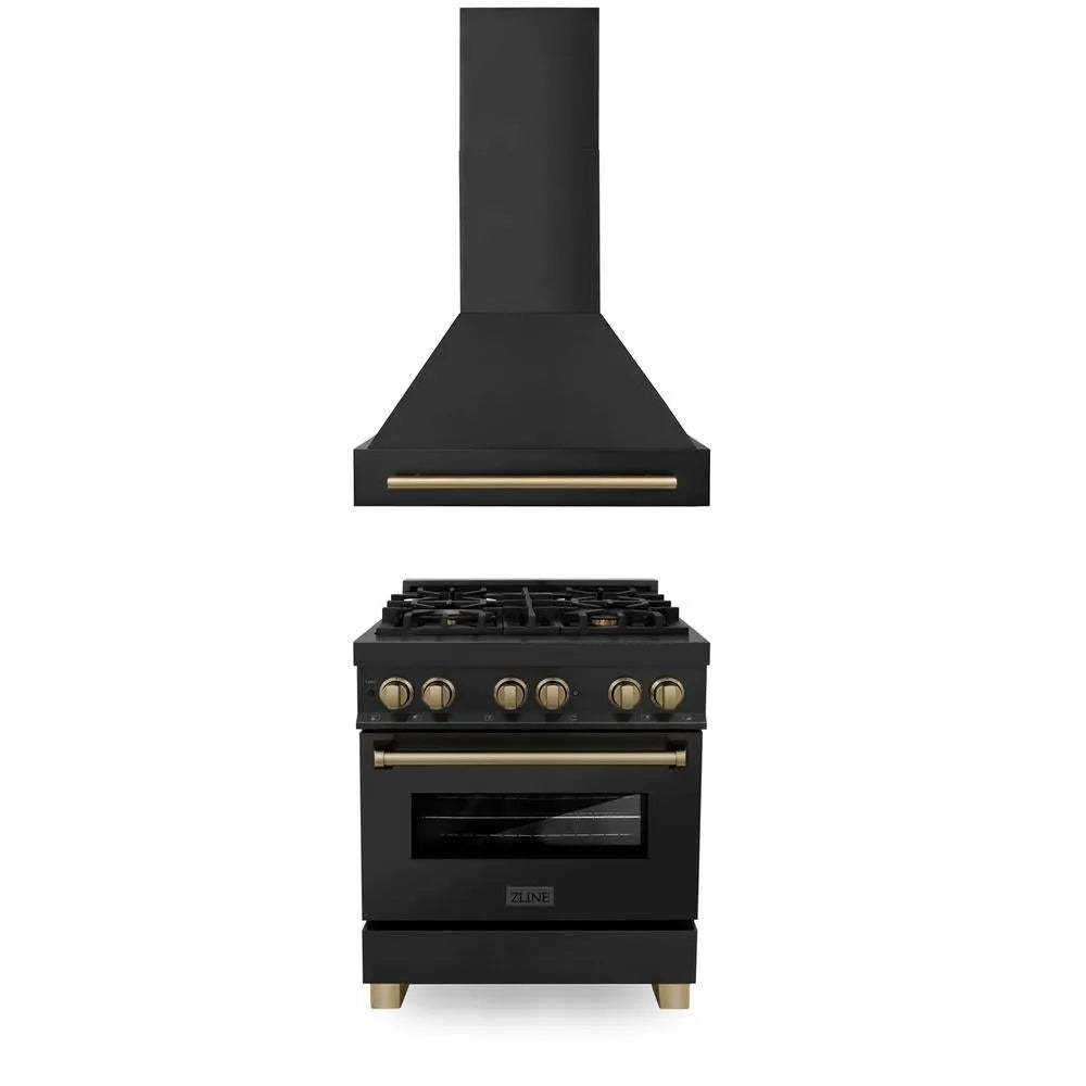 ZLINE 30-inch kitchen package 2AKP-RABRH30-CB