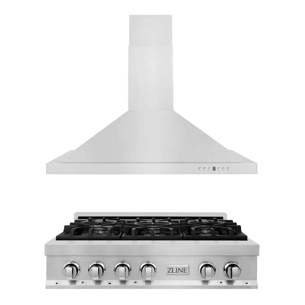 ZLINE 36-inch kitchen package 2KP-RTRH36