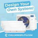 MRCOOL Design Your Own DIY 3 Zone Heat Pump System - R454B