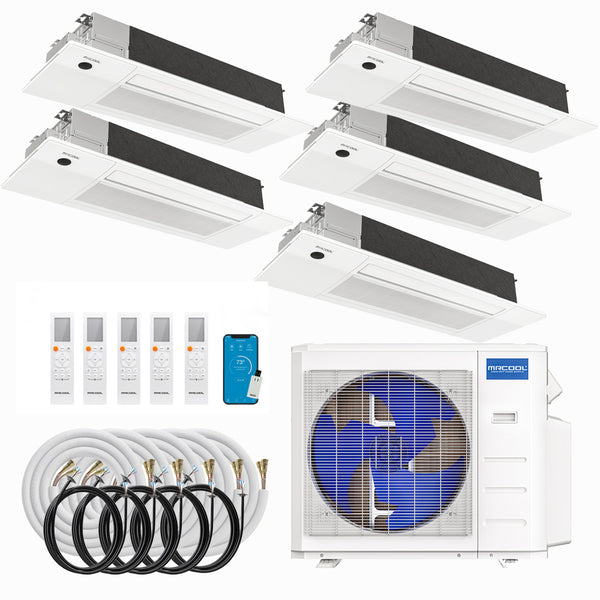 MRCOOL DIY 5th Gen Multi-Zone 5-Zone 36,000 BTU 23 SEER2 (6K + 6K + 6K + 6K + 6K) Ductless Mini-Split Air Conditioner and Heat Pump with Ceiling Cassettes