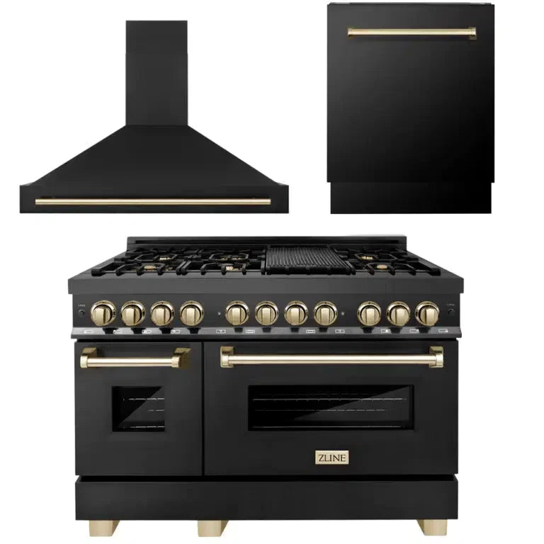 ZLINE 48-inch kitchen package 3AKP-RABRHDWV48-G