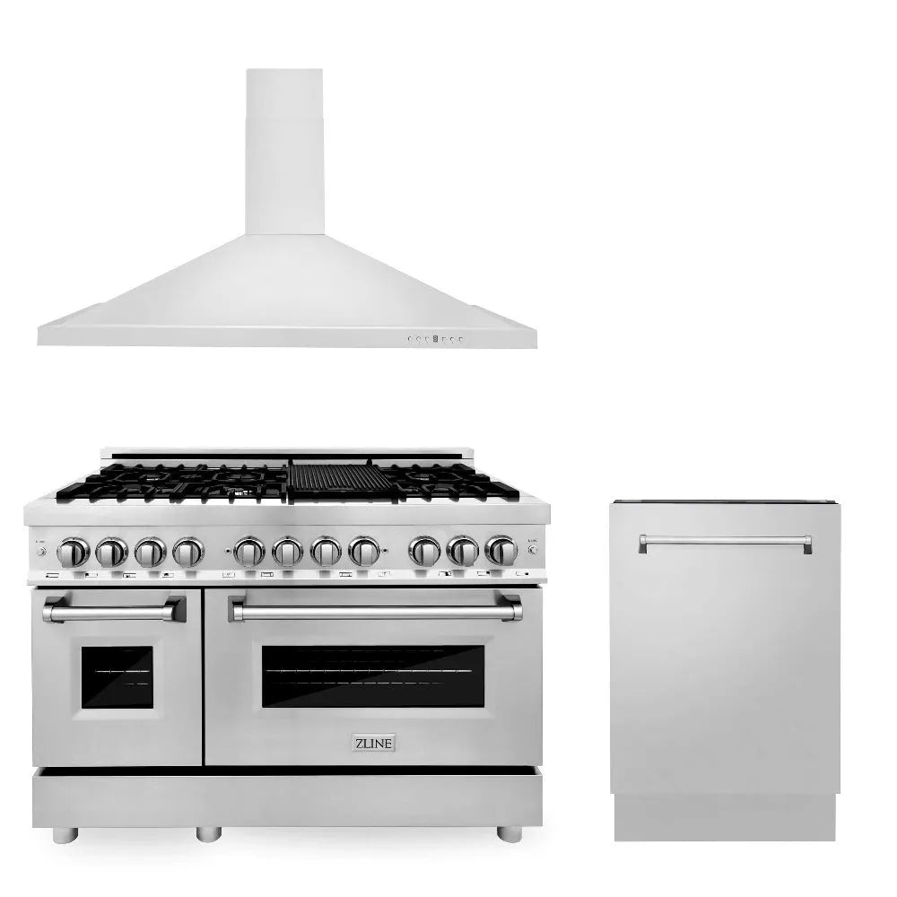 ZLINE 48-inch kitchen package 3KP-RARH48-DWV