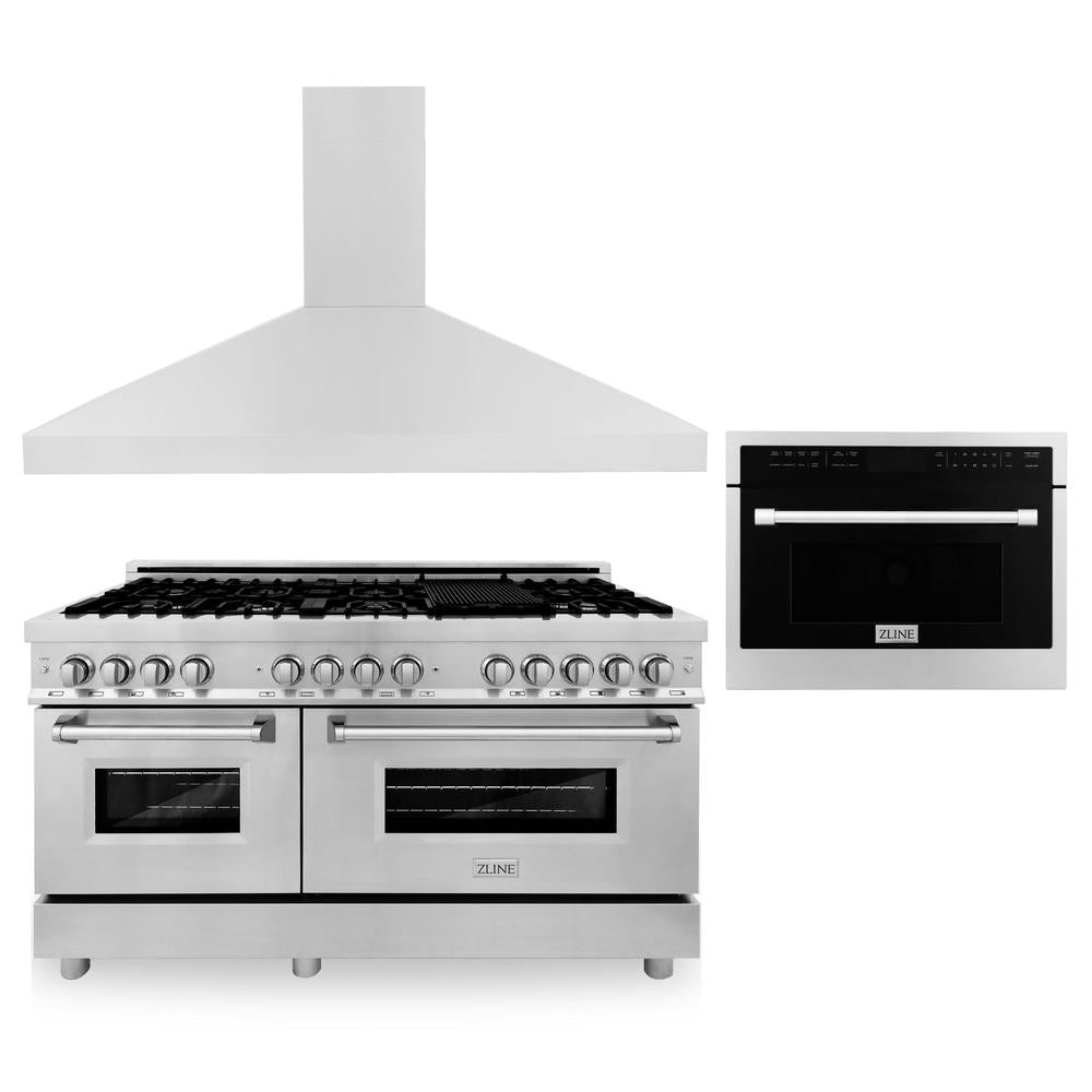 ZLINE 60-inch kitchen package 3KP-RARHMWO-60