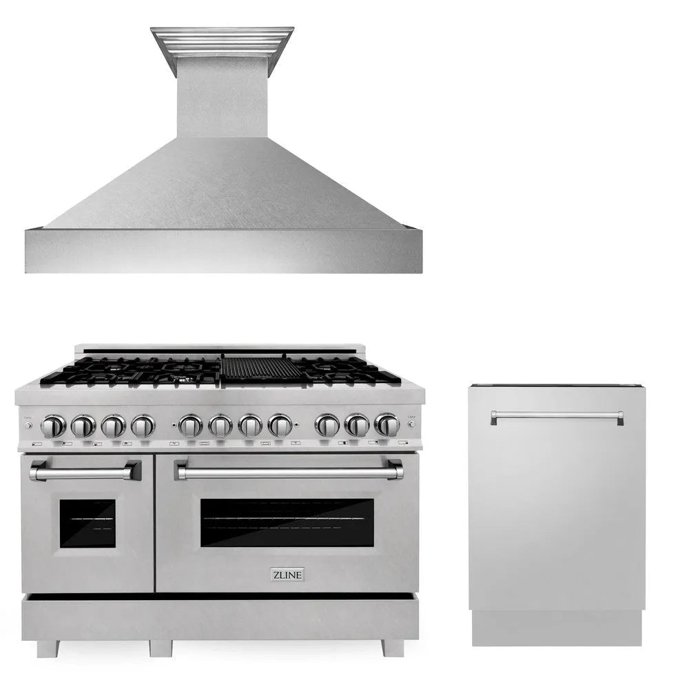 ZLINE 48-inch kitchen package 3KP-RASRH48-DWV