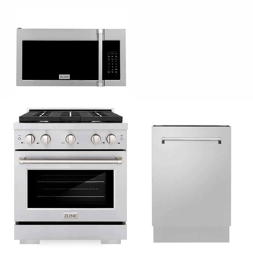 ZLINE 30-inch kitchen package 3KP-SGROTRH30-DWV