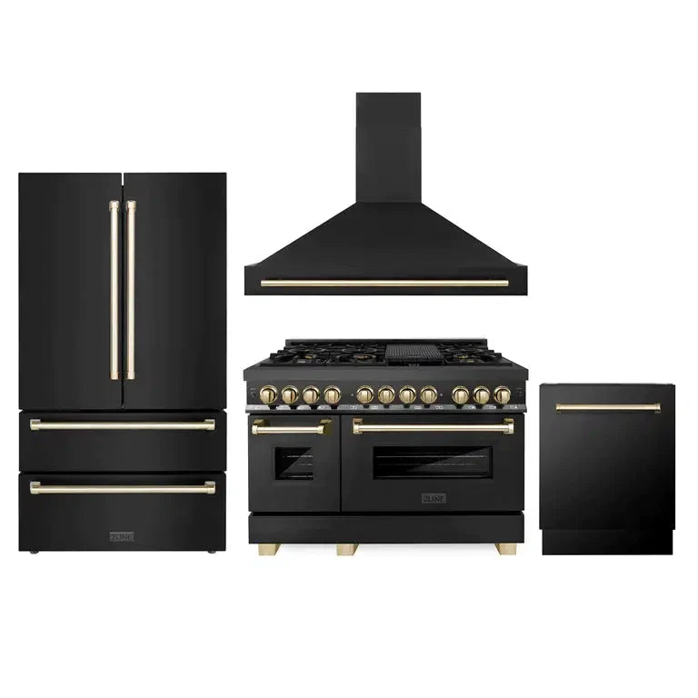 ZLINE 48-inch kitchen package 4AKPR-RABRHDWV48-G