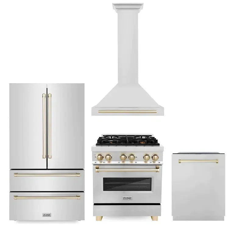 ZLINE 30-inch kitchen package 4KAPR-RARHDWM30-G