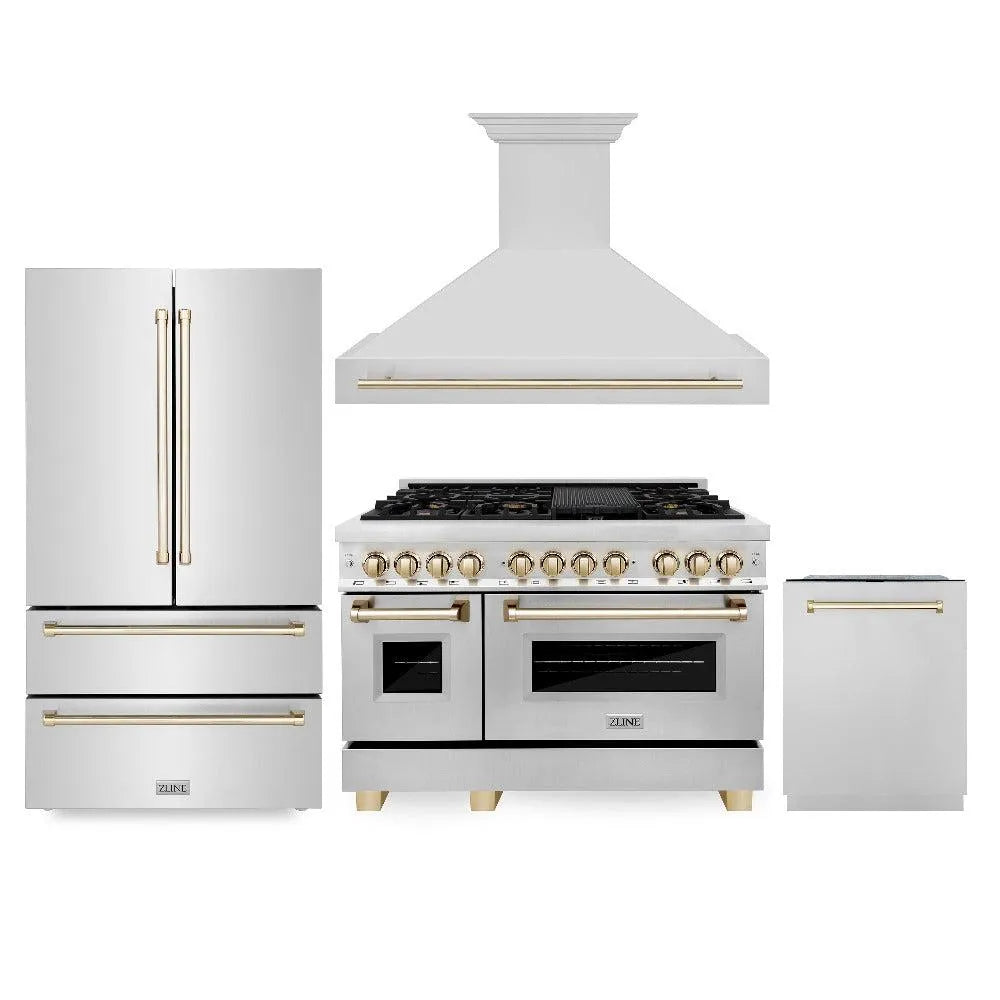 ZLINE 48-inch kitchen package 4KAPR-RARHDWM48-G