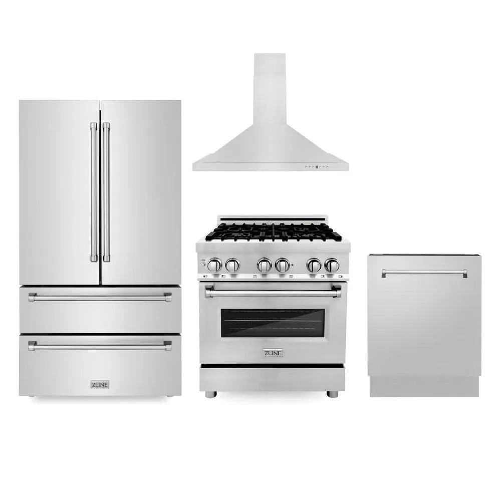 ZLINE 30-inch kitchen package 4KPR-RARH30-DWV