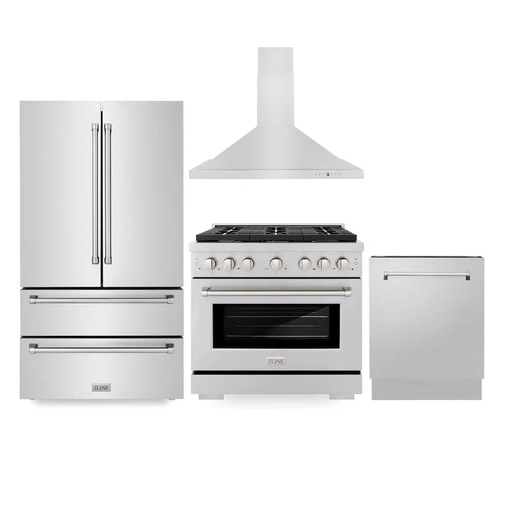 ZLINE 36-inch kitchen package 4KPR-SGRRH36-DWV