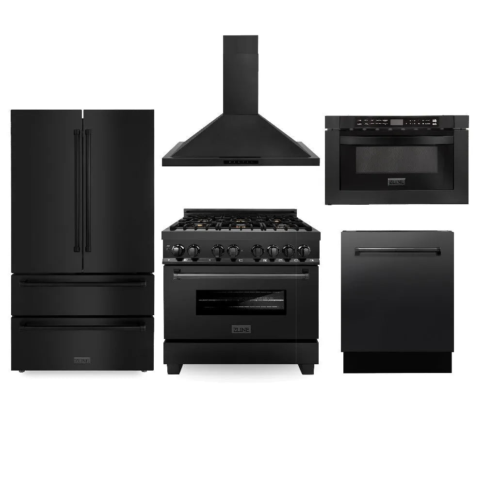 ZLINE 36-inch kitchen package 5KPR-RABRH36-MWDWV
