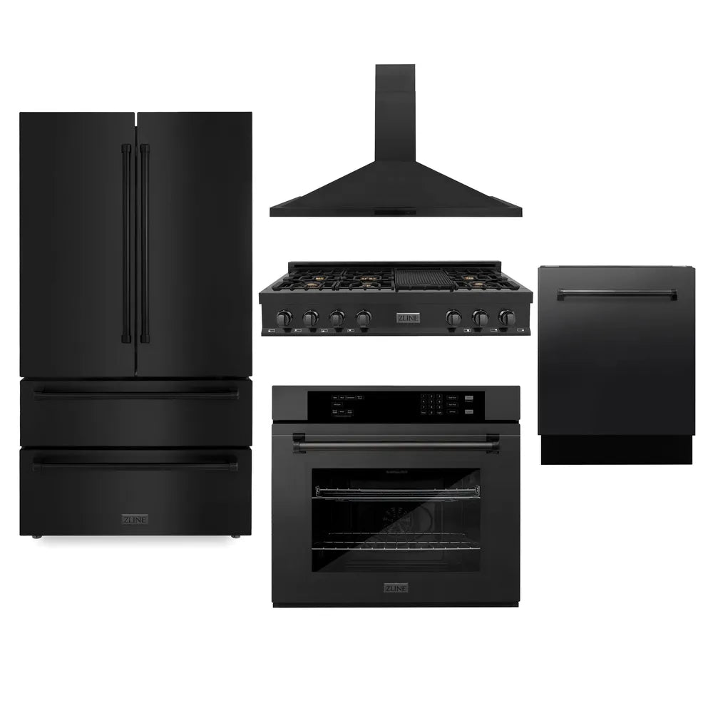 ZLINE 48-inch kitchen package 5KPR-RTBRH48-AWSDWV