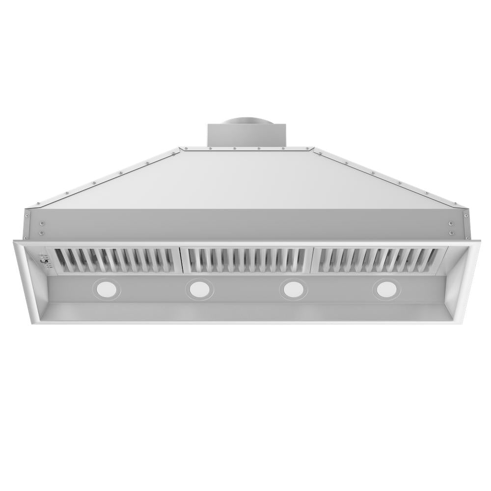 ZLINE Outdoor 46-inch range hood in stainless steel 698-304-46, view 3