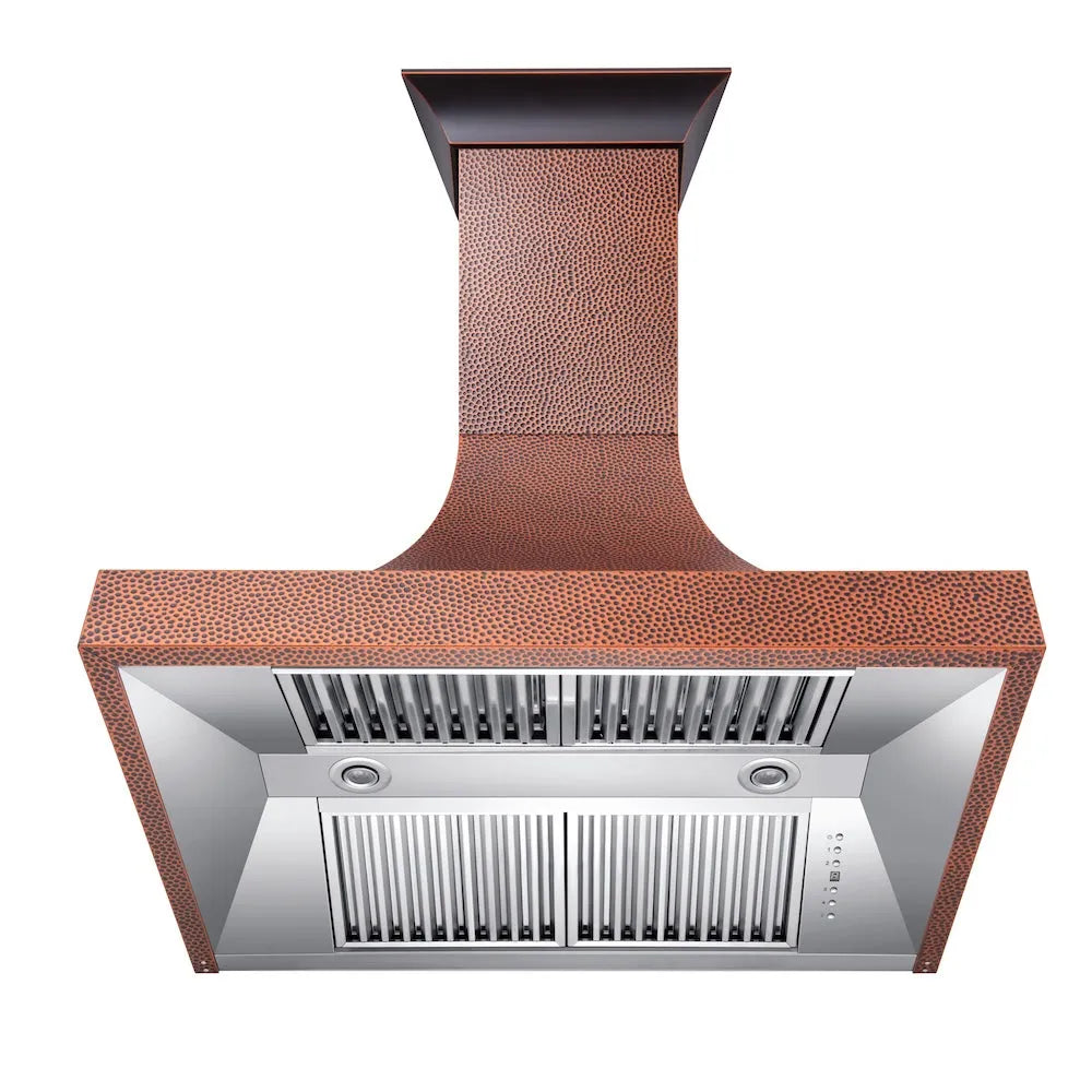 ZLINE Designer 36-inch range hood in hand-hammered copper 8632H-36, view 7