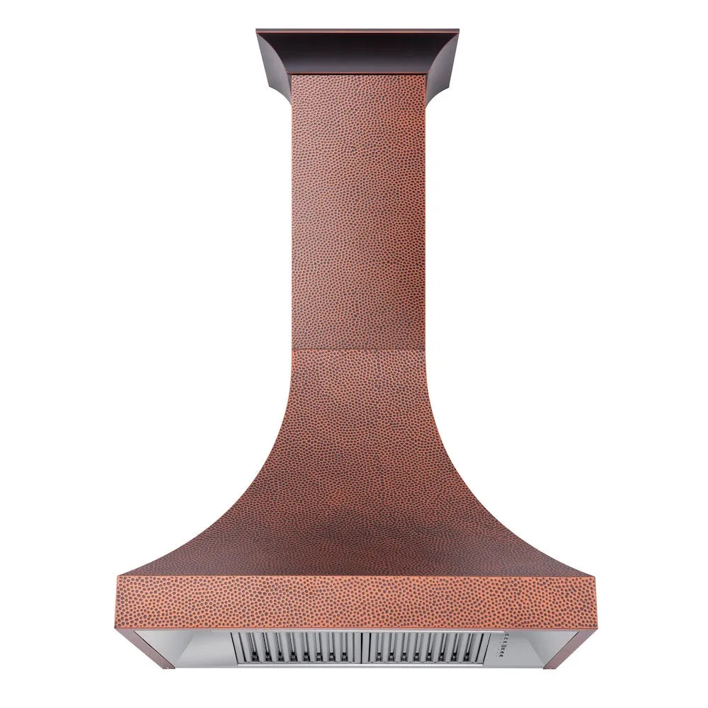 ZLINE Designer 30-inch range hood in hand-hammered copper 8632H-30, view 4