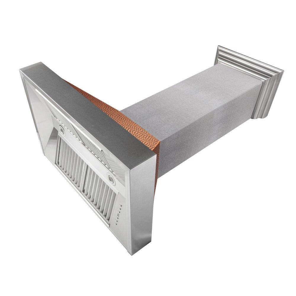 ZLINE 36-inch range hood in satin stainless steel 8654HH-36, view 5