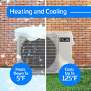 ACIQ Essentials 12,000 BTU 17 SEER2 Single Zone Wall Mount Mini Split Heat Pump System - R32 | 115V