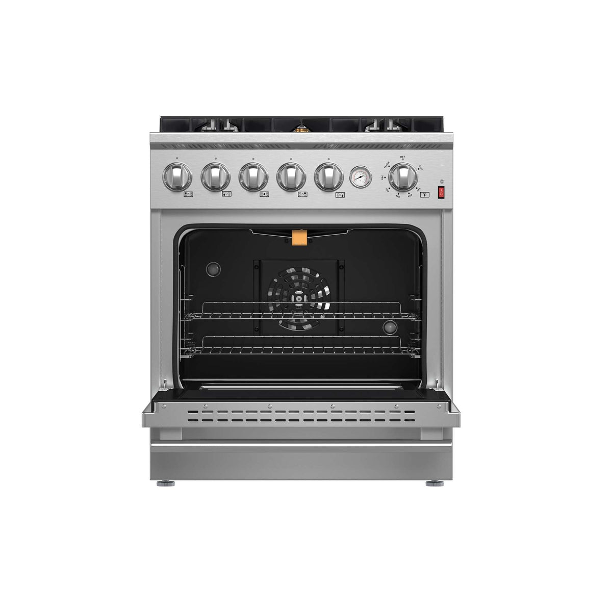 Forno Giovanni 30-inch Gas Range Stainless Steel, 5 Burners 67,000 BTU, 4.32 cu.ft. Convection Oven - FFSGS6274-30