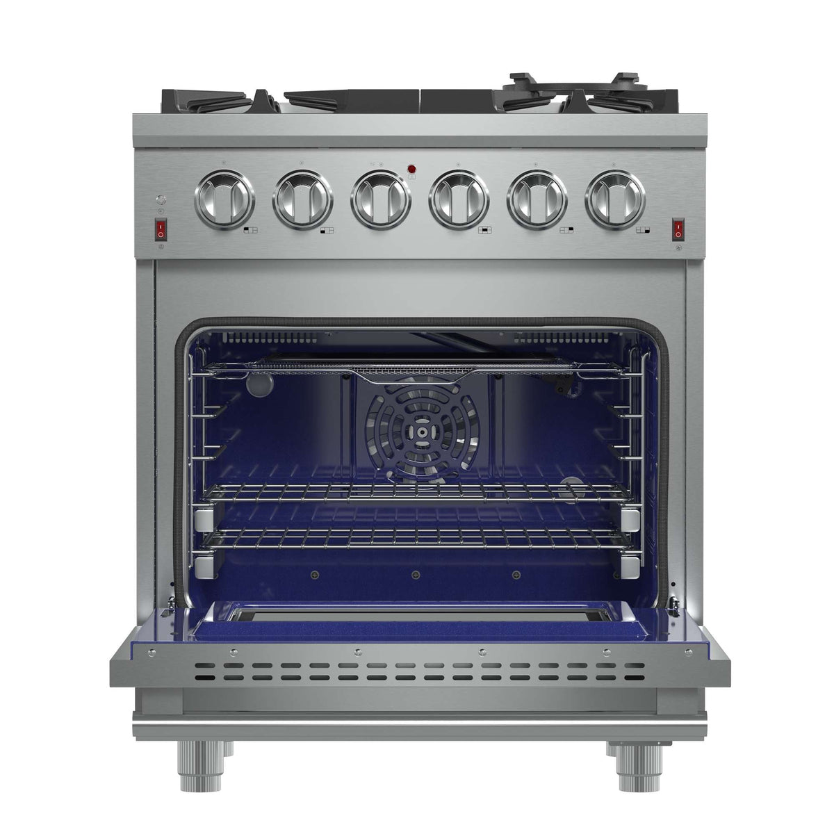 Forno Massimo 30-Inch Freestanding Gas Range, 5 Burners, True Convection Oven - FFSGS6239-30