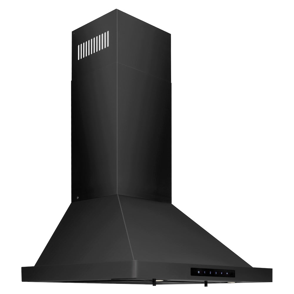 ZLINE Convertible Vent 24-inch range hood in black stainless steel BSKBN-24, view 5
