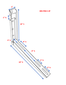 Pioneer Folding Mounting Bracket for Mini Split Unit with Leveler