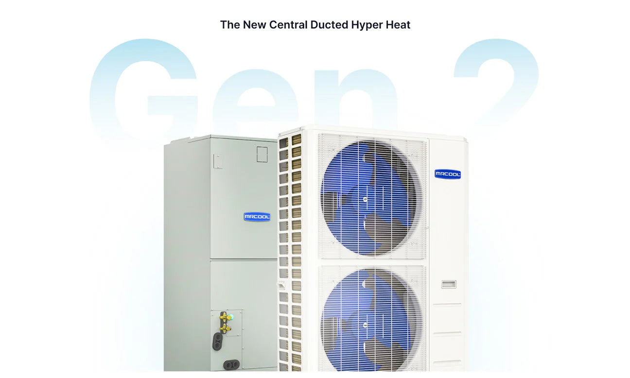 MRCOOL Hyper Heat 2.5 Ton 30,000 BTU 16.8 SEER2 Central Ducted Heat Pump Split System - 2nd Gen