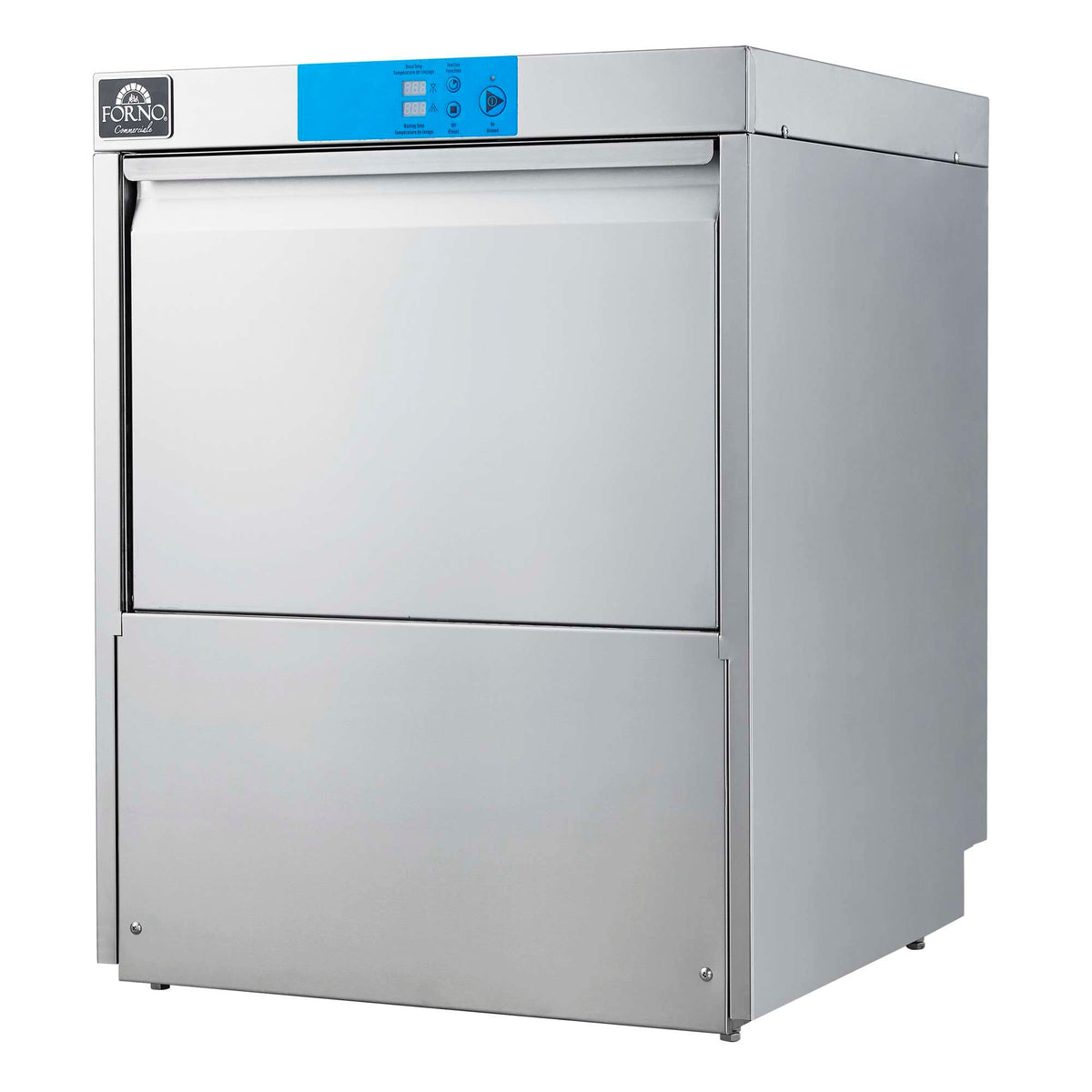 Forno Commerciale 24-Inch Commercial Undercounter Dishwasher, 1-Phase/3-Phase Compatible - FCMDW0024