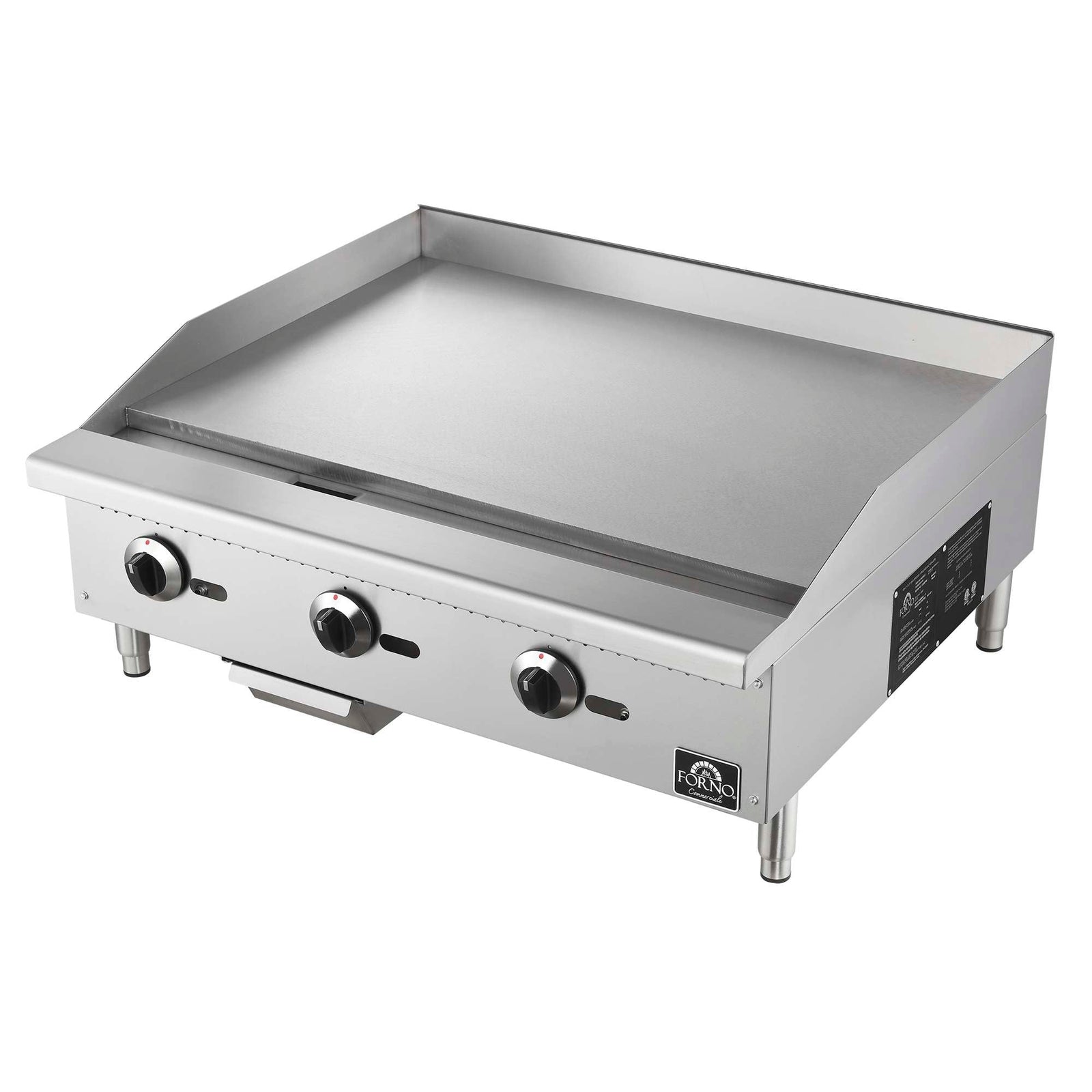 Forno Commerciale 36 Inch Gas Griddle, 3 Burners - FCMGG0055-36