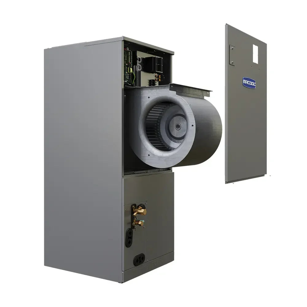 MRCOOL DIY Hybrid Central Split System 2-Zone 48K BTU Condenser with 36K Ducted Air Handler and 9K Wall Mounted Air Handler
