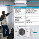Daikin ENTRA 12,000 BTU 18 SEER2 Single Zone Wall Mount Mini Split Heat Pump System - R32 - 230V