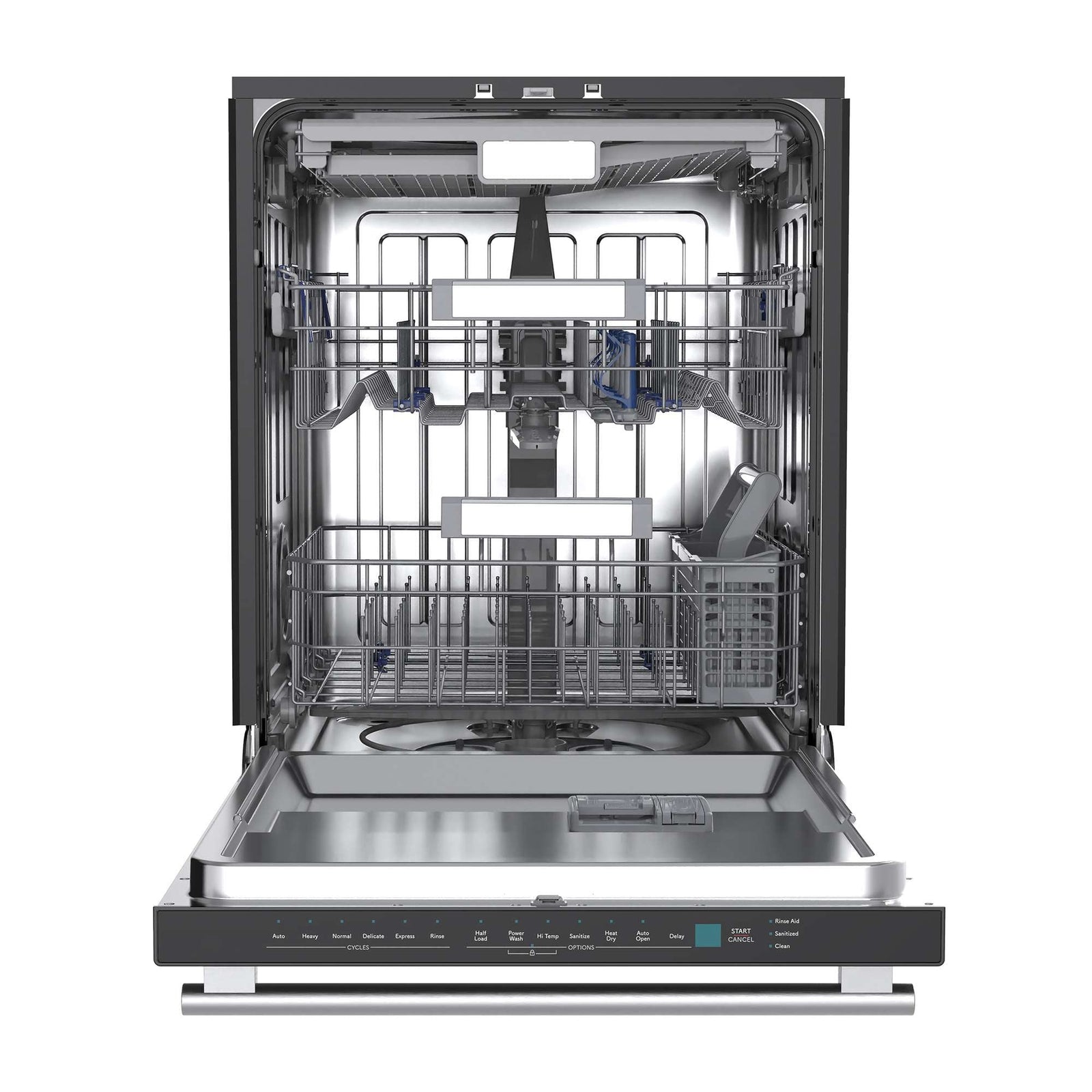 Forno Stella 24 in. Built-in Dishwasher in Black, Tall Tub, Top Touch Control, Fingerprint-Resistant Stainless Steel Dishwasher, Black, Quiet 44 dBA, Soil-Sensing Capable, NSF & ENERGY STAR - FDWBI8010-24BLK