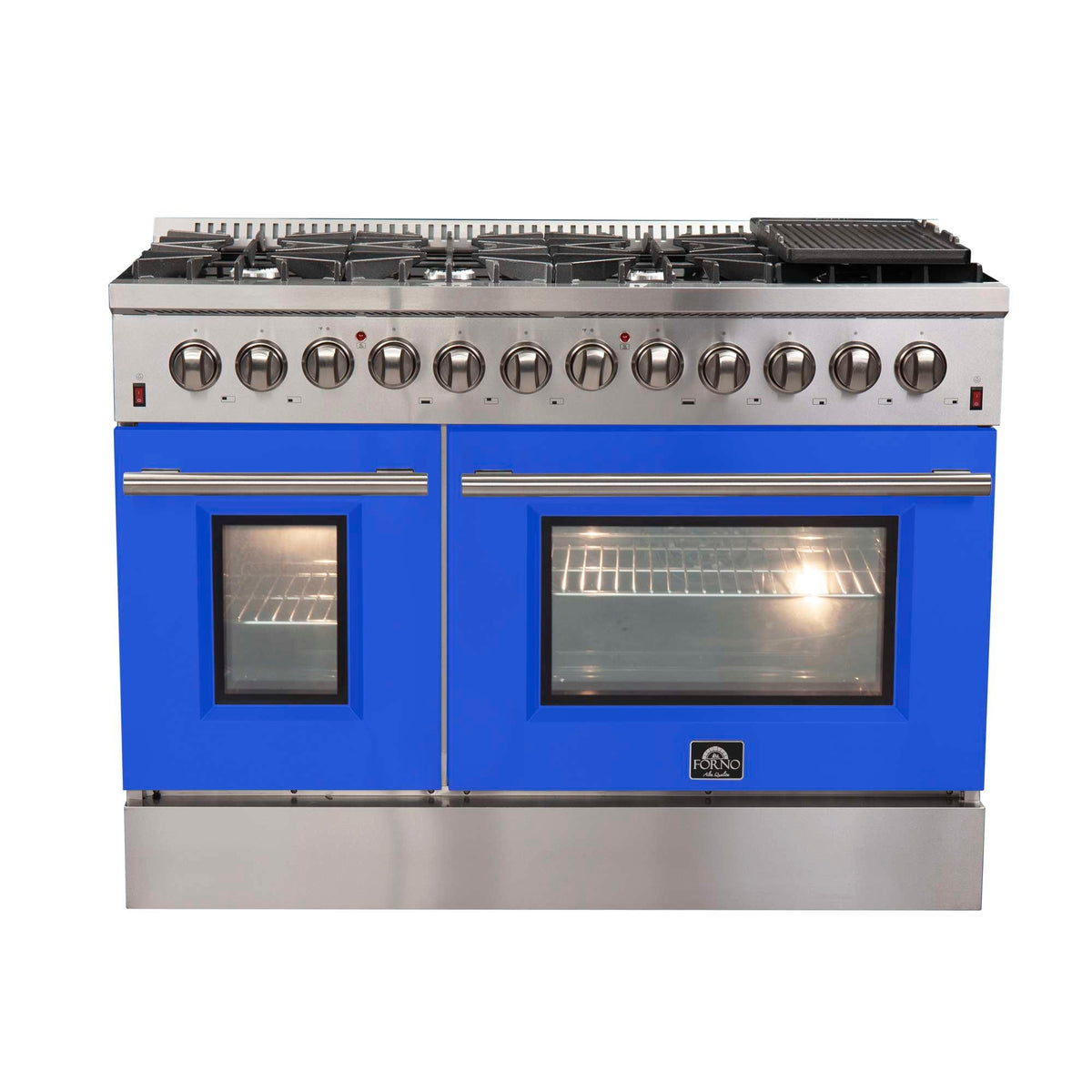 Forno Galiano 48-inch dual fuel range, stainless steel