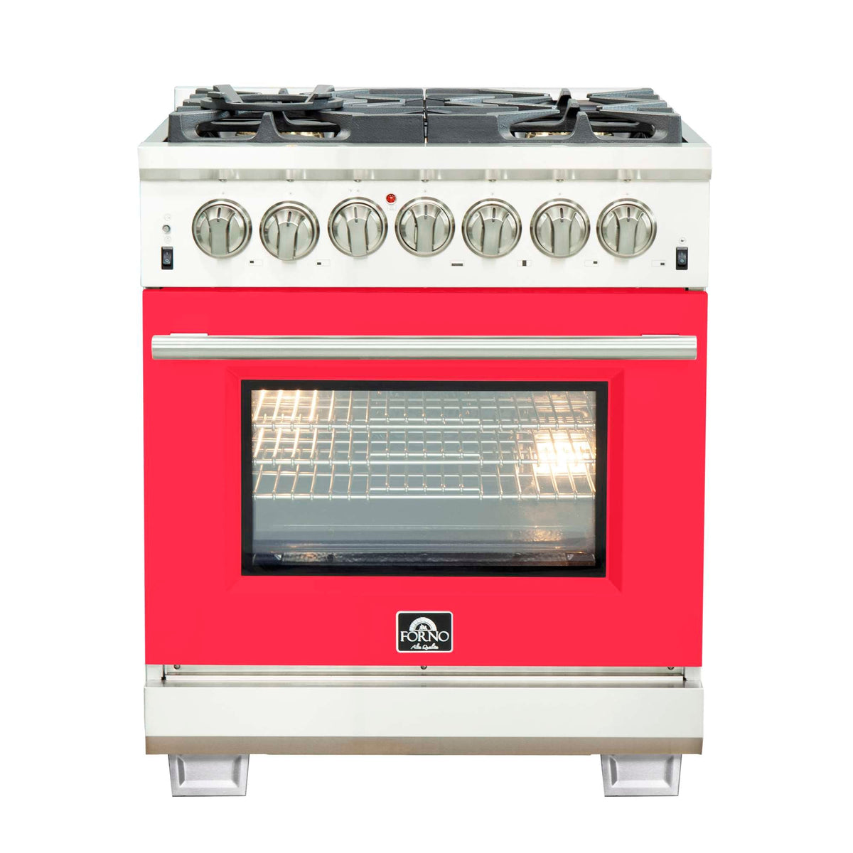 Forno Capriasca 30-inch dual fuel range, stainless steel