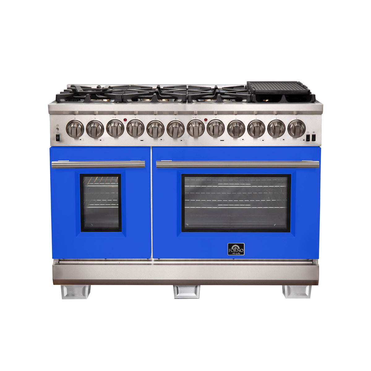 Forno Capriasca 48-inch dual fuel range, stainless steel