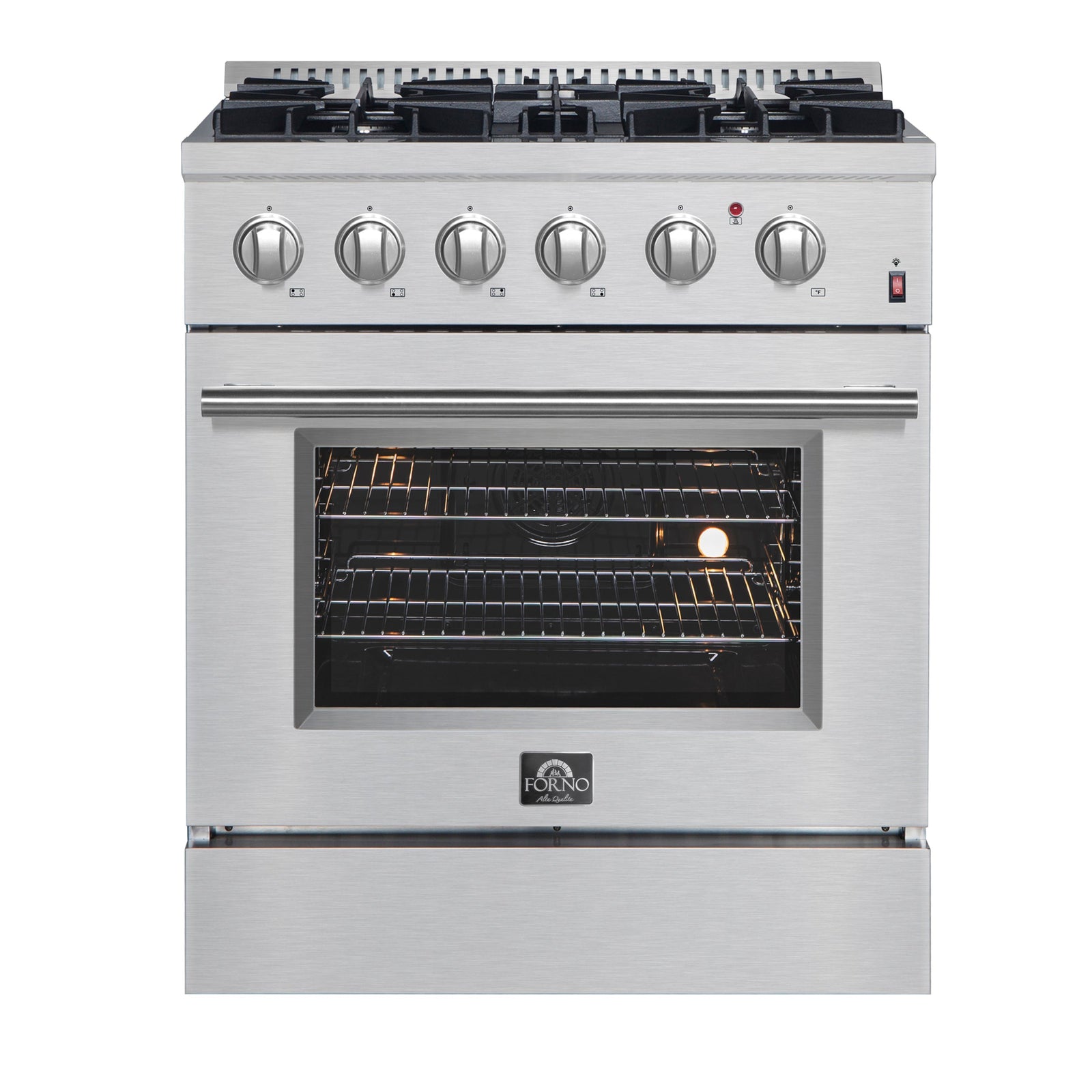 Forno Marco 30 Inch Dual Fuel Range front view