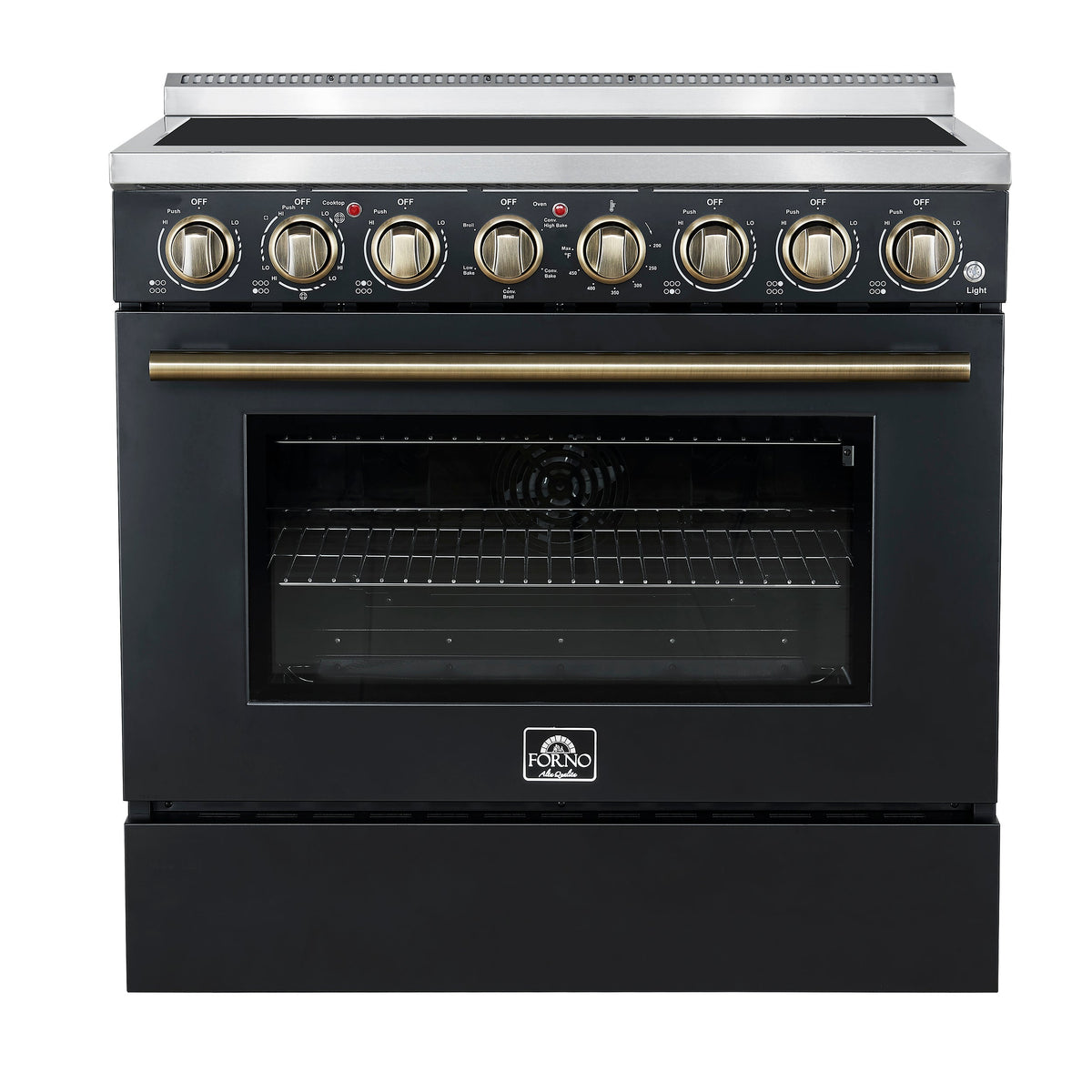 Forno Paolo 36-inch electric range, black