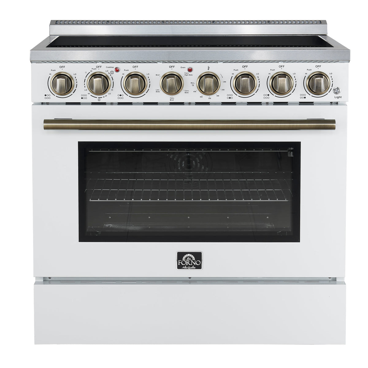 Forno Paolo 36-inch electric range, white