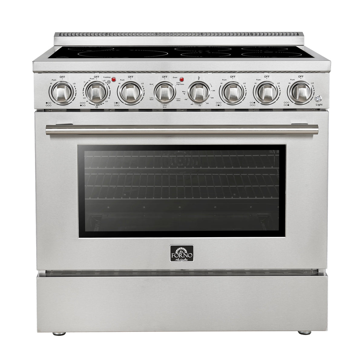Forno Paolo 36-inch electric range, stainless steel