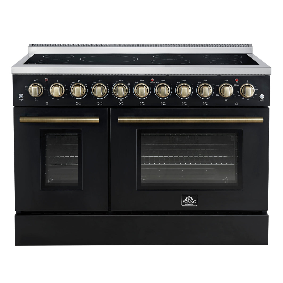 Forno Paolo 48-inch electric range, black