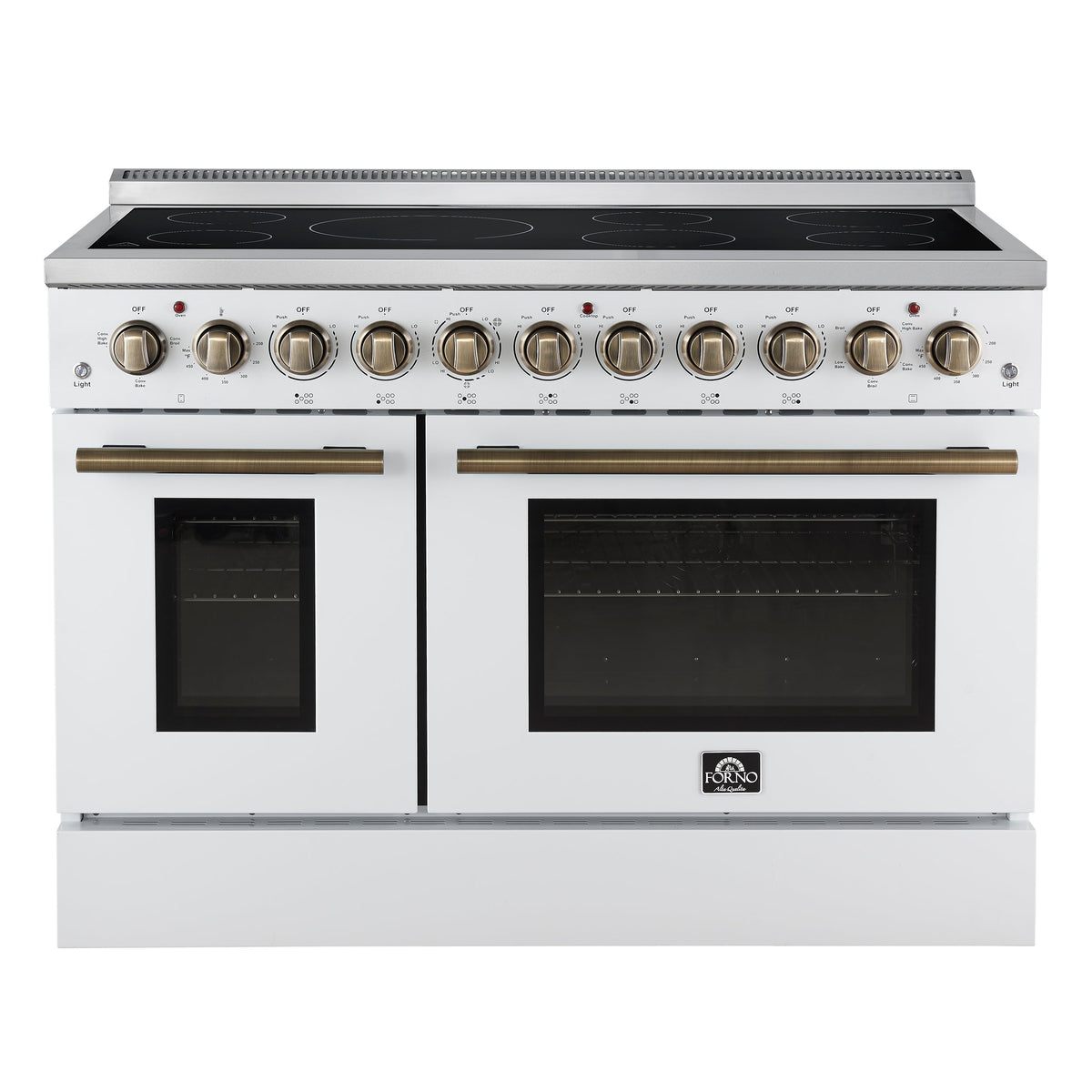 Forno Paolo 48-inch electric range, white