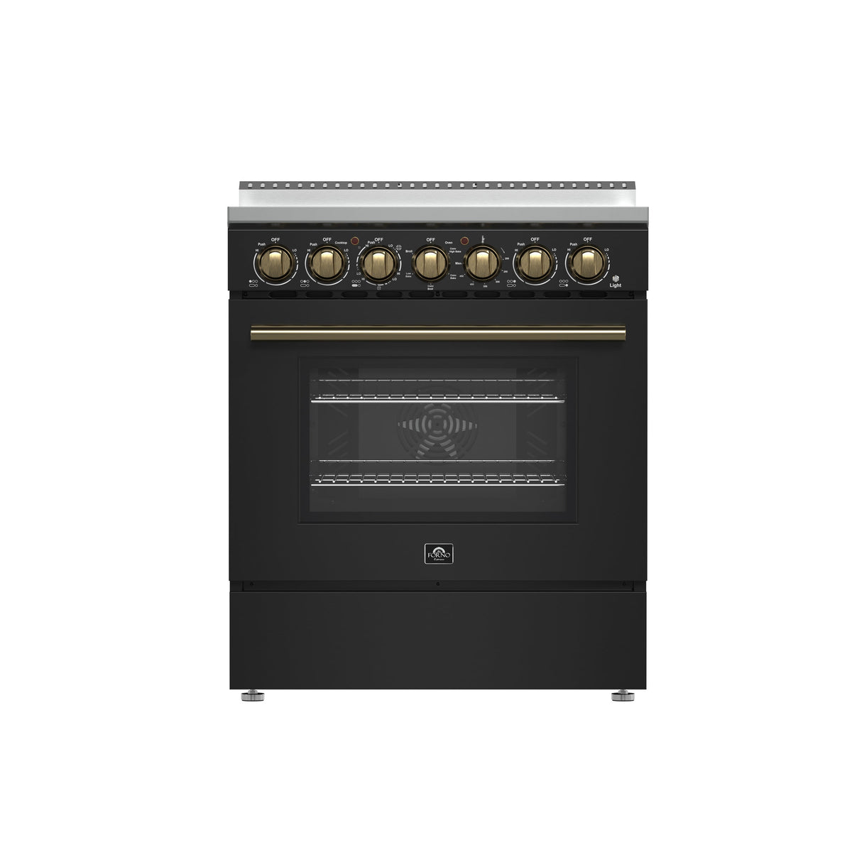 Forno Paolo 30-inch electric range, black