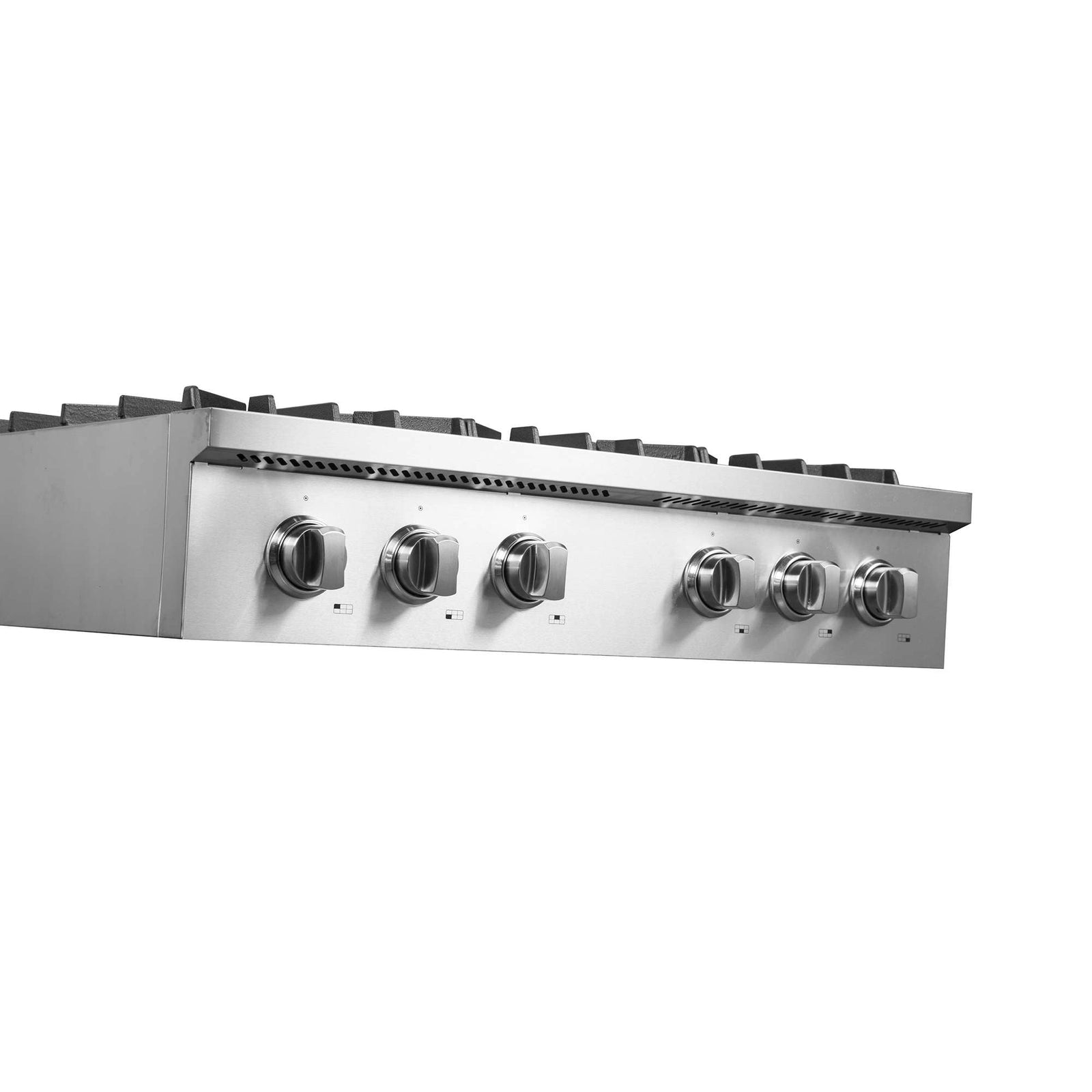 Forno Cossato Alta Qualita 36-Inch Pro-Style Gas Rangetop, Stainless Steel, 6 Sealed Burners, 83,000 BTU Total Output, Continuous Cast Iron Grates - FCTGS5737-36