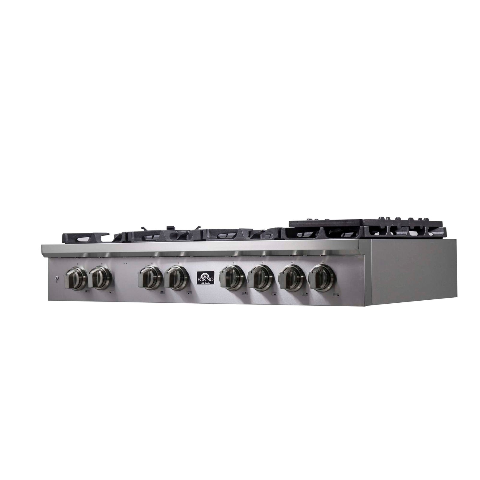 Forno Spezia Alta Qualita 48-Inch Pro-Style Gas Rangetop, Stainless Steel, 8 Sealed Burners, Continuous Cast Iron Grates, High Heat Output - FCTGS5751-48