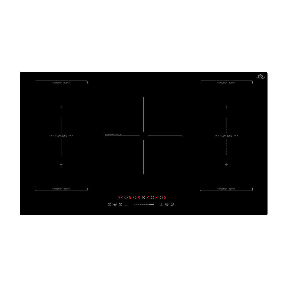 Forno Ornonzo 36-Inch Induction Cooktop, 5 Zones, 2 Flex-Zones, 10,200W Total Power, Touch Control, 9 Power Levels - FCTIN0569-36