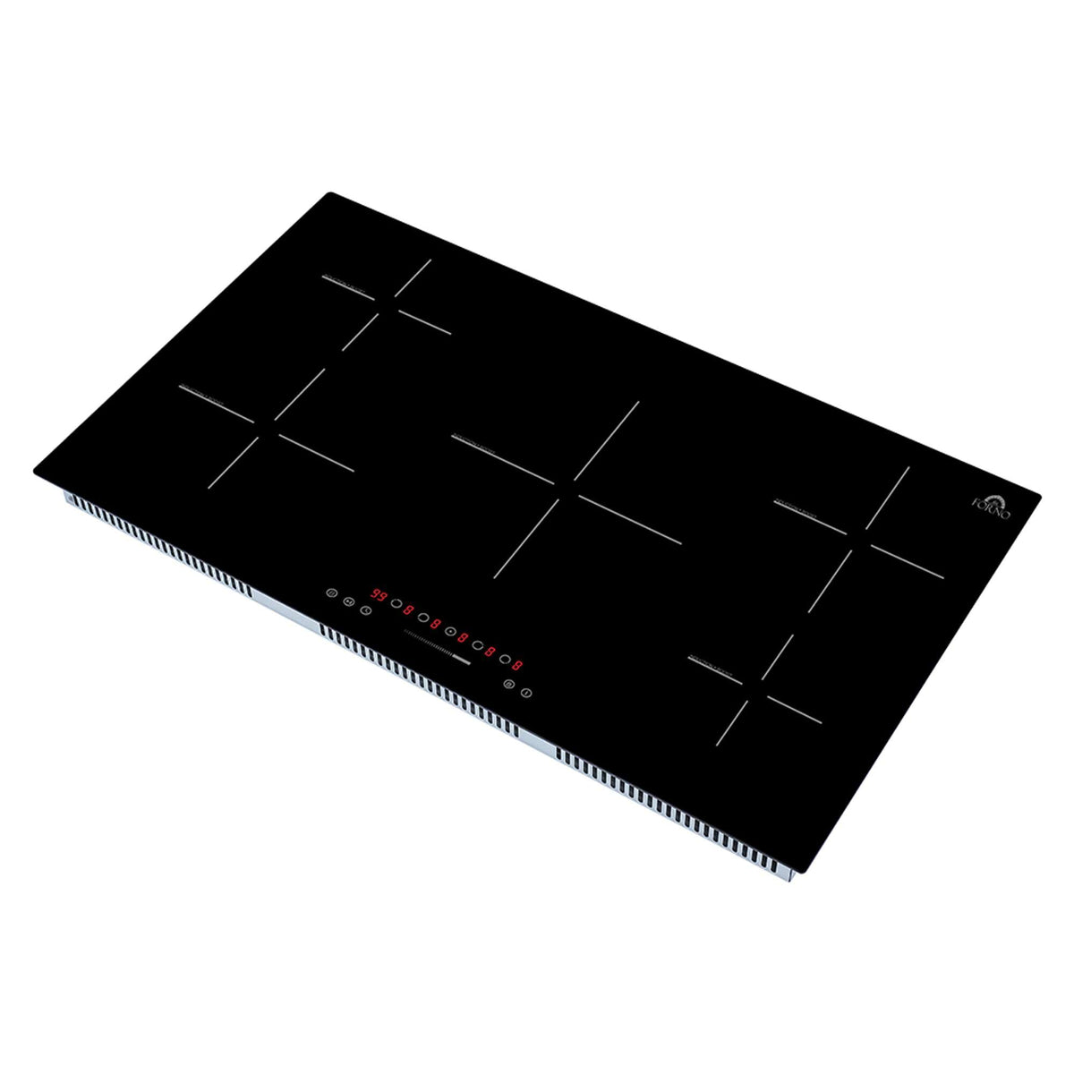 Forno Parco 36-Inch Induction Cooktop, 5 Zones, 10,200W Total Power, Touch Control, 9 Power Levels, Booster Function - FCTIN0583-36