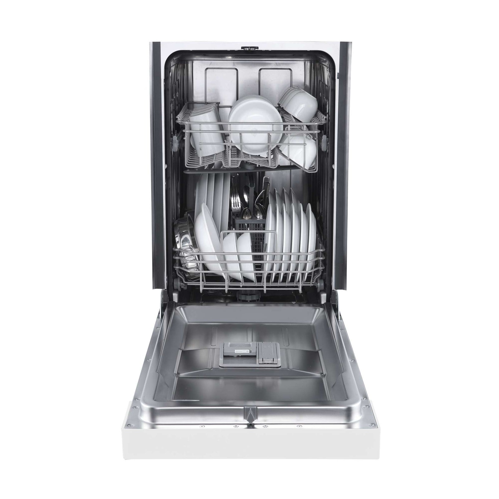 Forno Polo 18-Inch Built-In White Dishwasher, 8 Place Settings, ENERGY STAR Certified, 52 dBA - FDWBI8041-18WHT