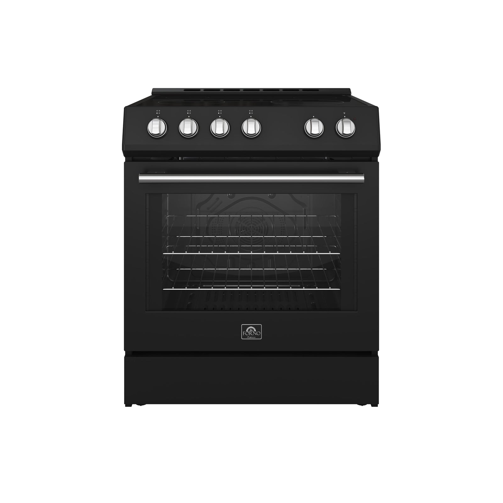 Forno Leonardo Espresso 30-Inch Black Electric Range, True Convection, Energy Efficient - FFSEL6012-30BLK