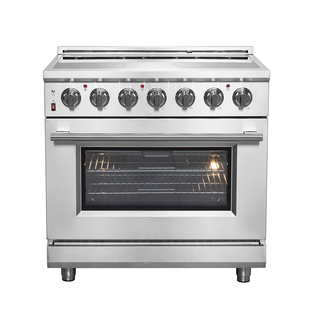 Forno Massimo 36-inch electric range, stainless steel