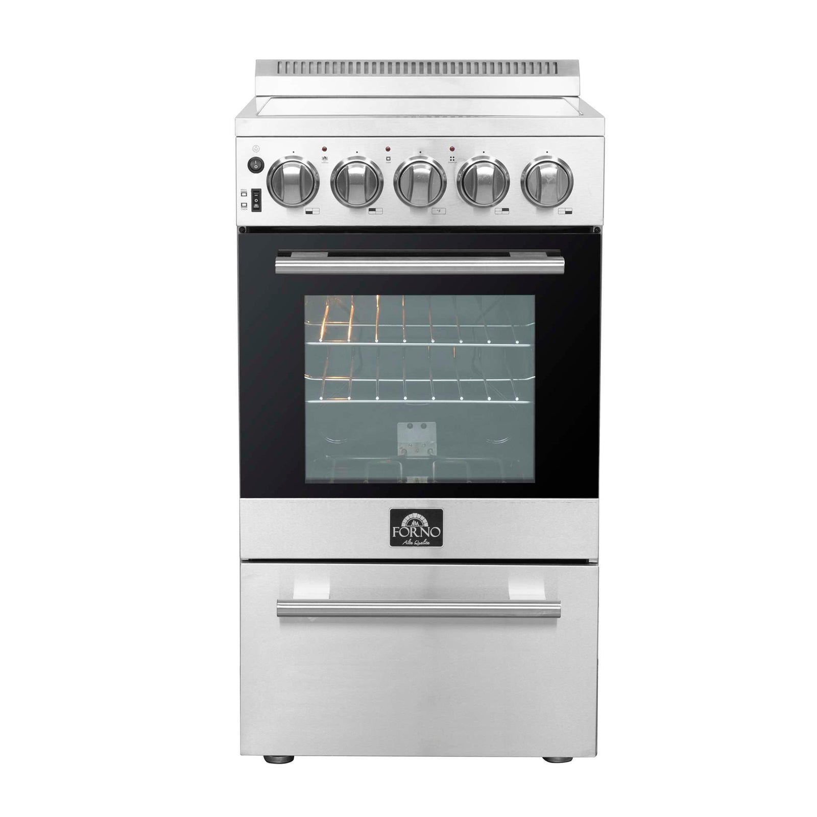 Forno Pallerano 20 Inch Freestanding Electric Range, Compact Design - FFSEL6052-20